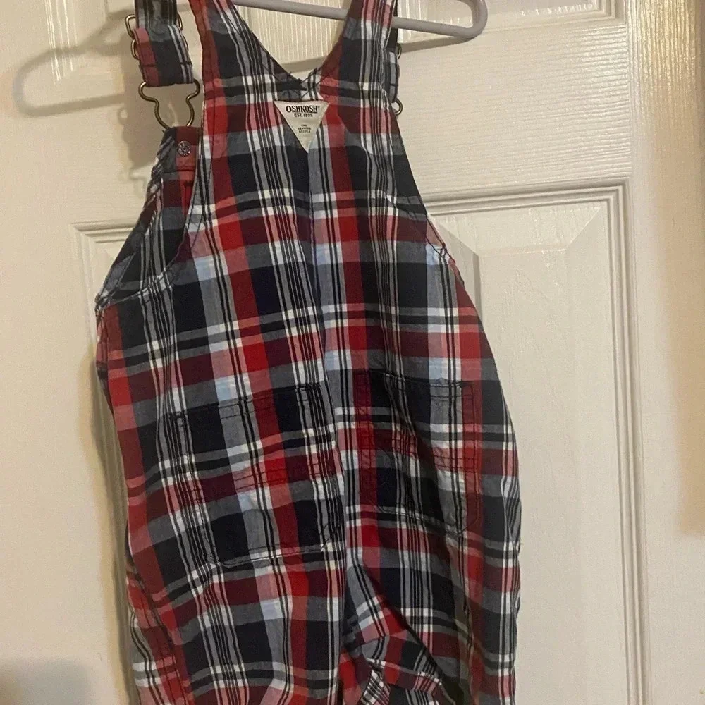 Oshkosh B’Gosh Plaid Shortalls